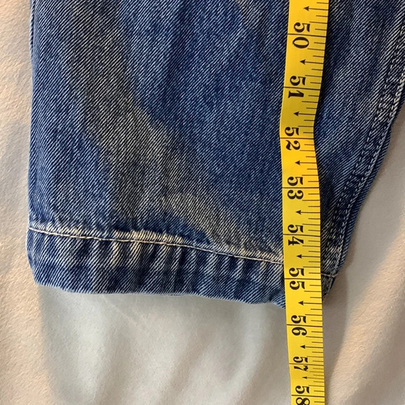 Etica size small zip front zeta denim jumpsuit carpenter cimarron color blue - Picture 12 of 15